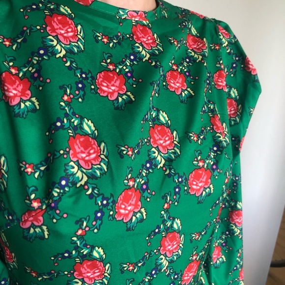 Batsheva-style green and floral dress 🌹 - Picture 7 of 9
